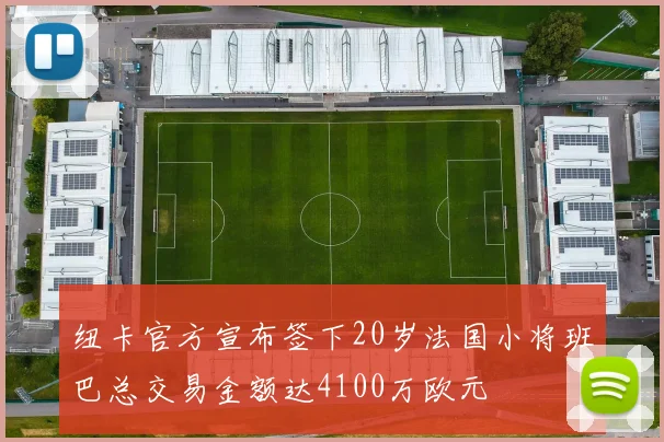纽卡官方宣布签下20岁法国小将班巴总交易金额达4100万欧元